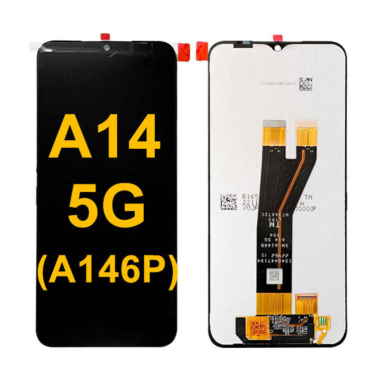 थोक A14 5G एलसीडी एलसीडी के लिए सैमसंग A14 मूल फोन टच स्क्रीन डिस्प्ले Pantalla  A146P सर्विस पैक एलसीडीएस